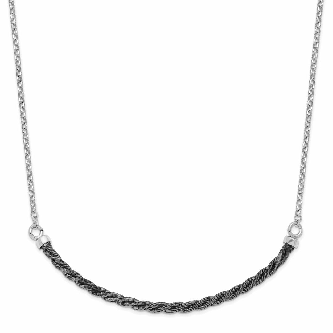 Lovely Rita's Necklaces Sterling Silver Rhodium Ruthenium Necklace