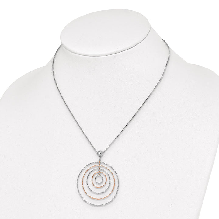Lovely Rita's Necklaces Sterling Silver Rose Gold-Plated D.C Necklace