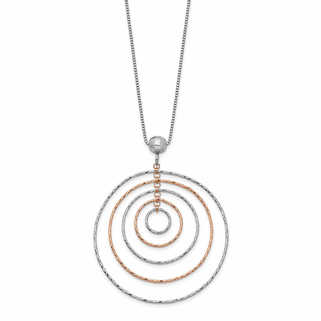 Lovely Rita's Necklaces Sterling Silver Rose Gold-Plated D.C Necklace