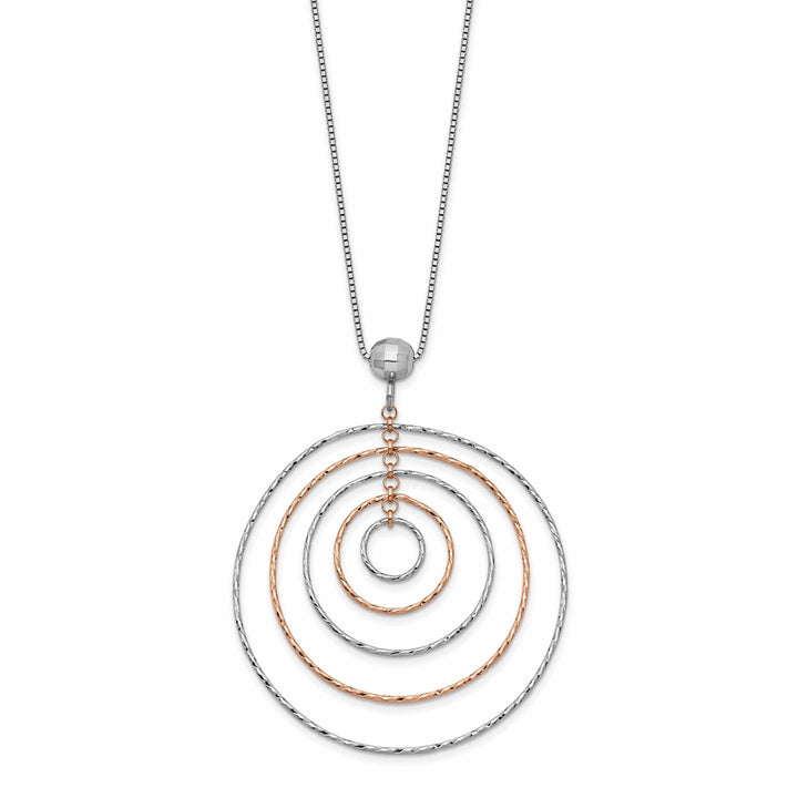 Lovely Rita's Necklaces Sterling Silver Rose Gold-Plated D.C Necklace