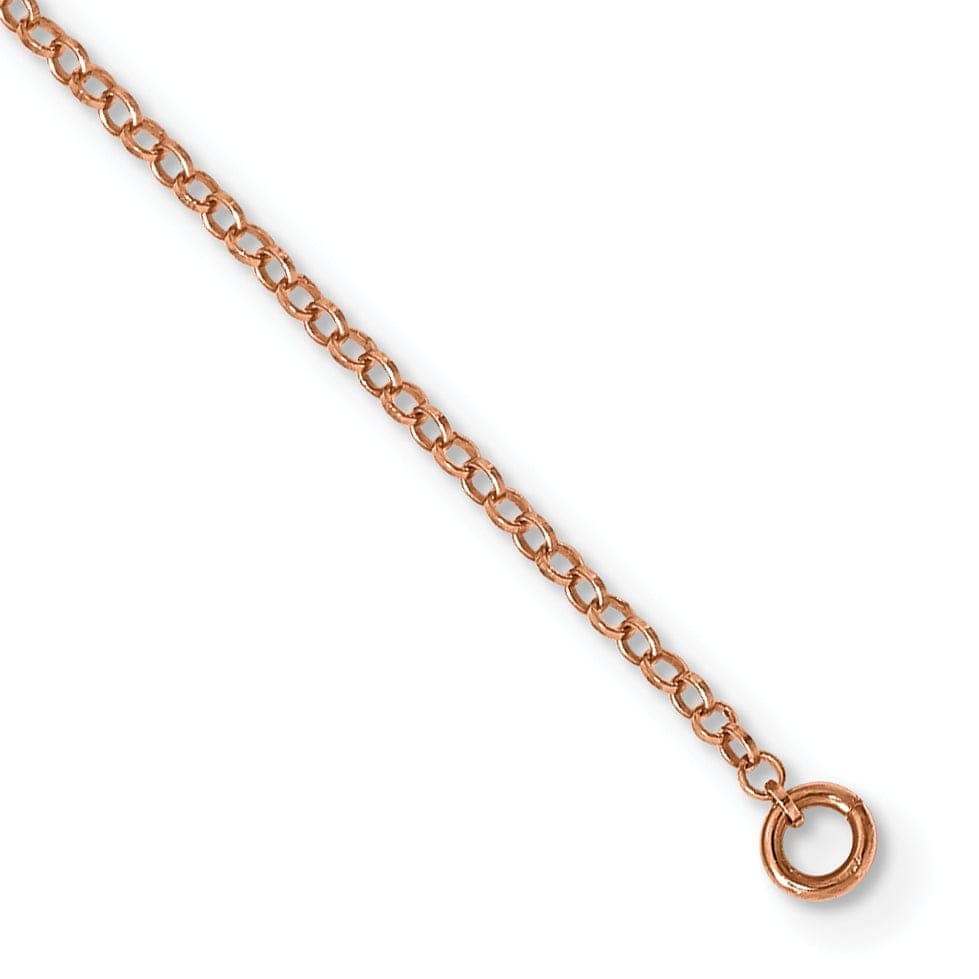 Lovely Rita's Necklaces Sterling Silver Rose Gold-tone Fancy Necklace