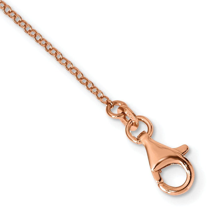 Lovely Rita's Necklaces Sterling Silver Rose Gold-tone Fancy Necklace