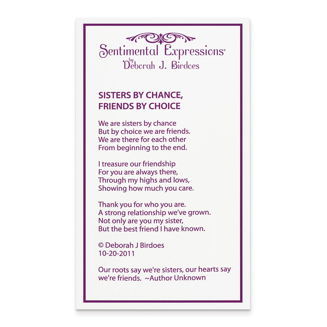 Lovely Rita's Necklaces Sterling Silver Sisters By Chance Necklace