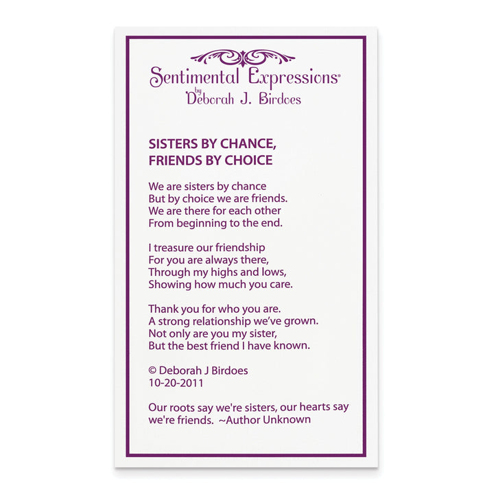 Lovely Rita's Necklaces Sterling Silver Sisters By Chance Necklace