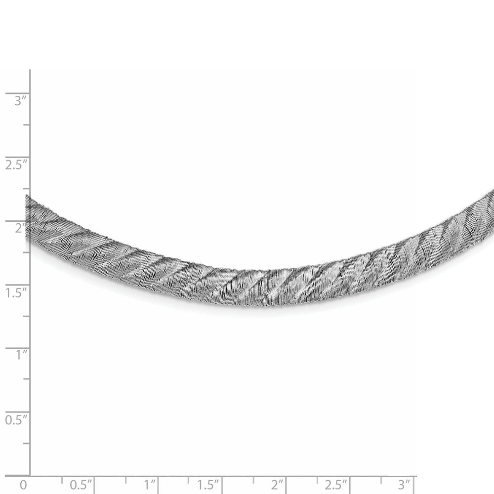 Lovely Rita's Necklaces Sterling Silver Textured Mesh Necklace