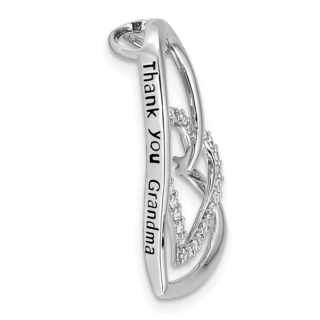 Lovely Rita's Necklaces Sterling Silver Thank You Grandma Necklace