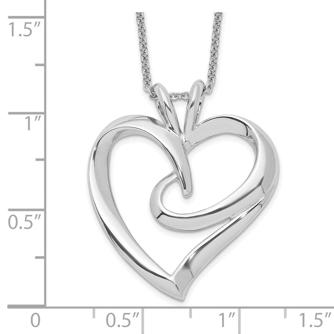 Lovely Rita's Necklaces Sterling Silver The Huggg Heart Necklace