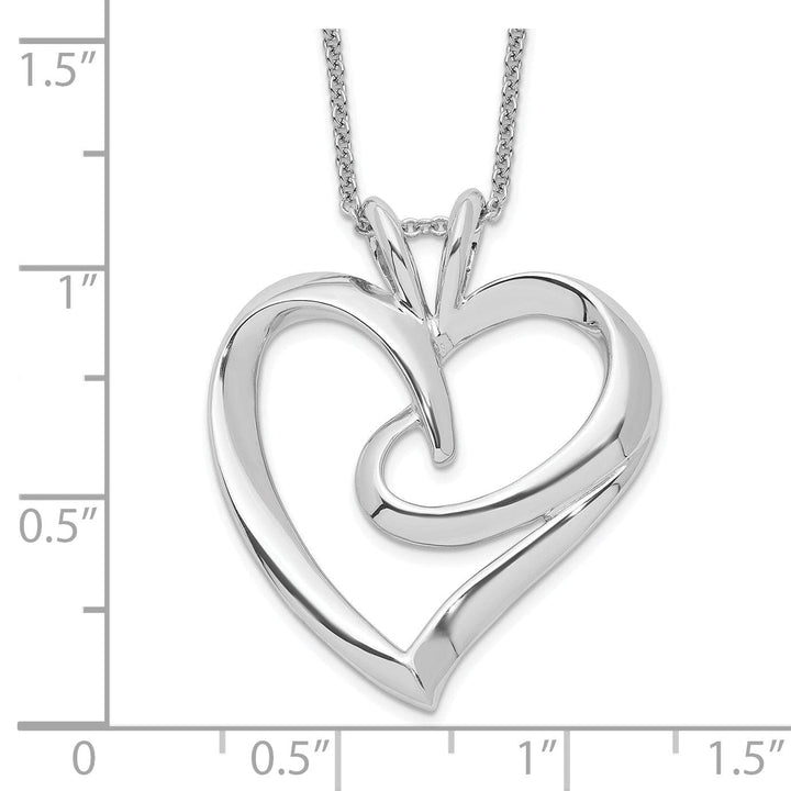 Lovely Rita's Necklaces Sterling Silver The Huggg Heart Necklace
