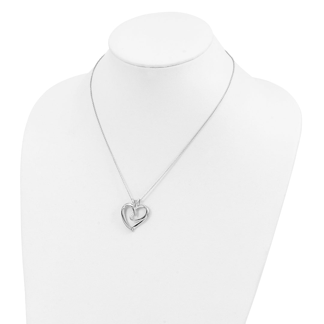 Lovely Rita's Necklaces Sterling Silver The Huggg Heart Necklace