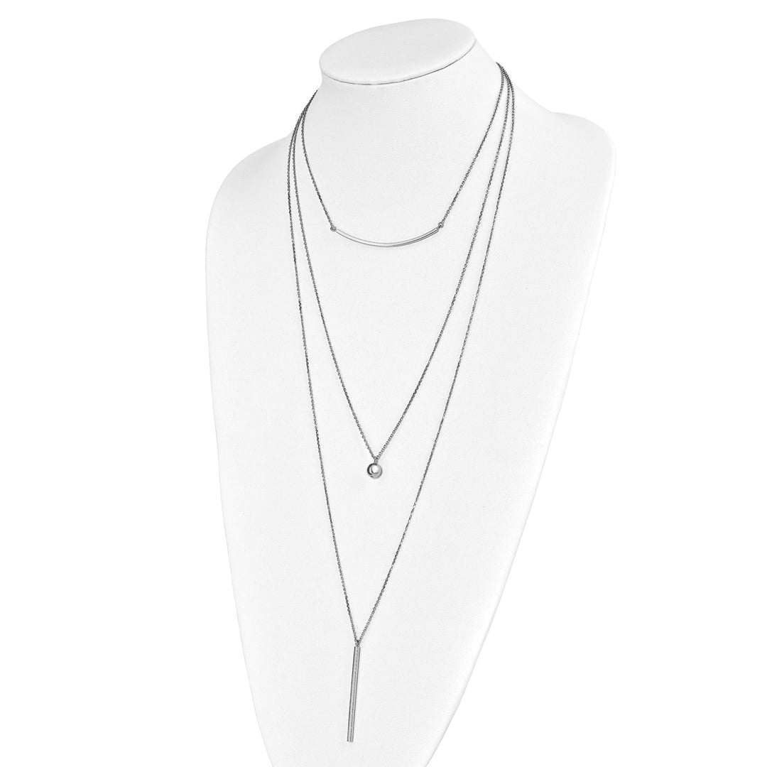 Lovely Rita's Necklaces Sterling Silver Three Strand Necklace