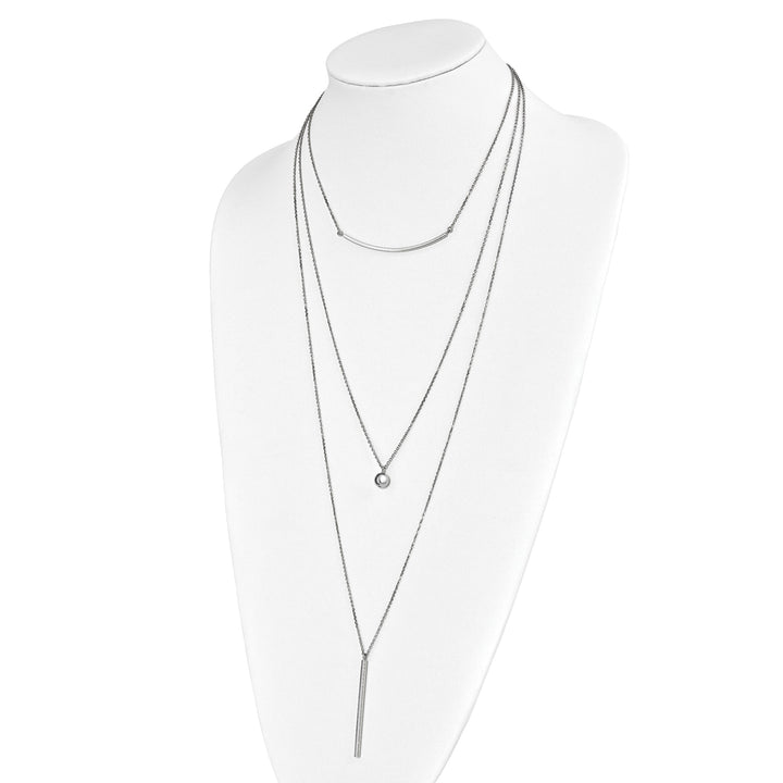 Lovely Rita's Necklaces Sterling Silver Three Strand Necklace
