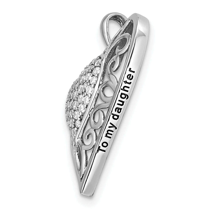 Lovely Rita's Necklaces Sterling Silver To My Daughter Necklace