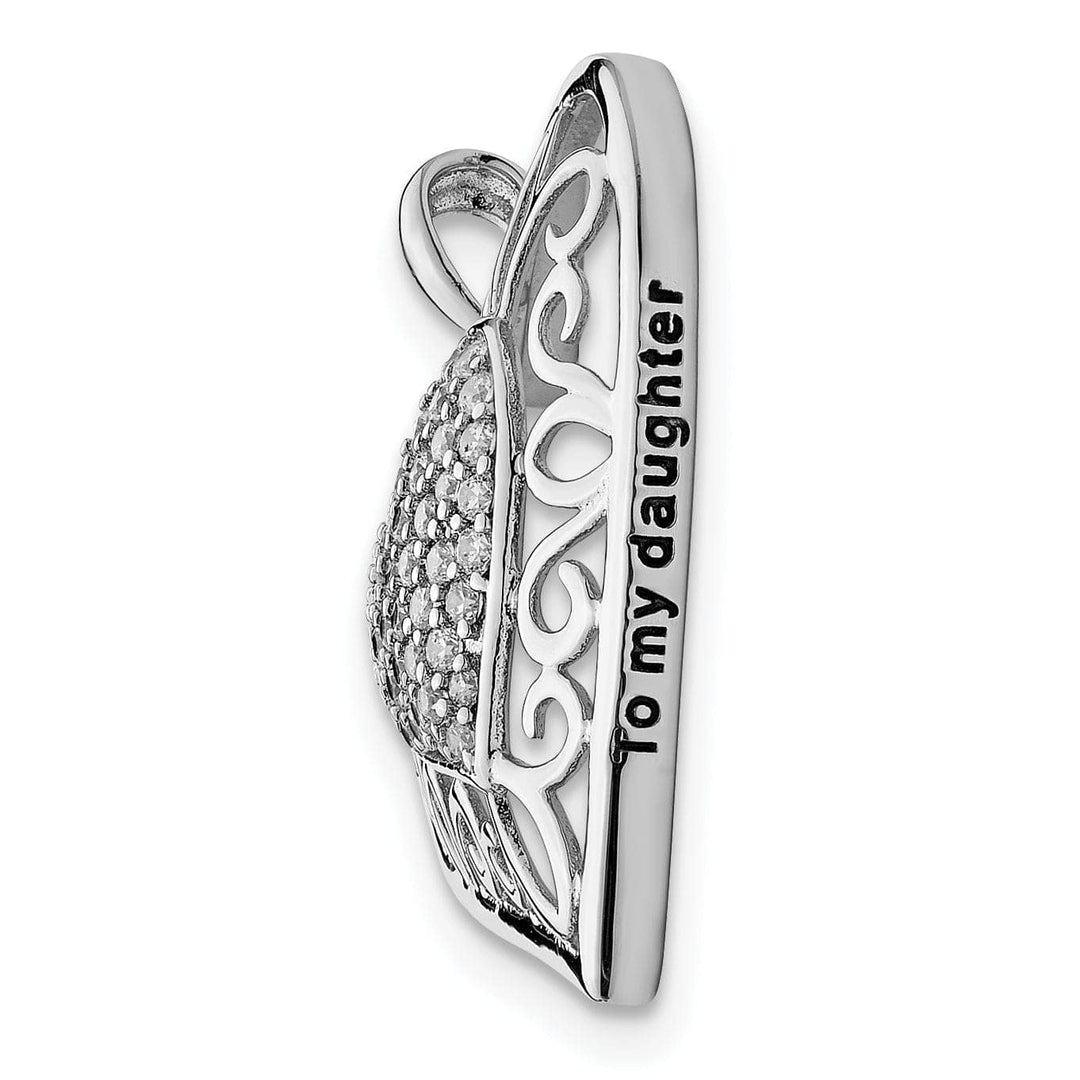 Lovely Rita's Necklaces Sterling Silver To My Daughter Necklace