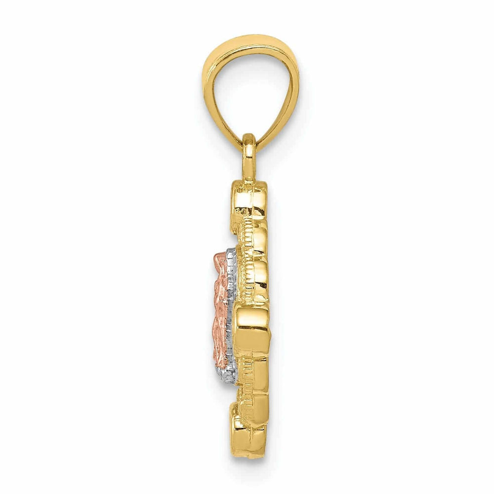 Lovely Rita's Pendants & Charms 10K Two Tone Gold Our Lady Of Guadalupe Pendant