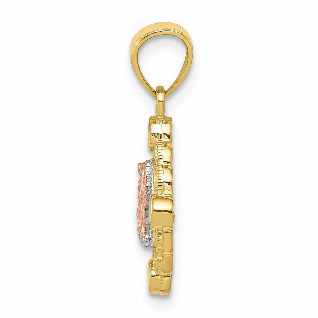 Lovely Rita's Pendants & Charms 10K Two Tone Gold Our Lady Of Guadalupe Pendant