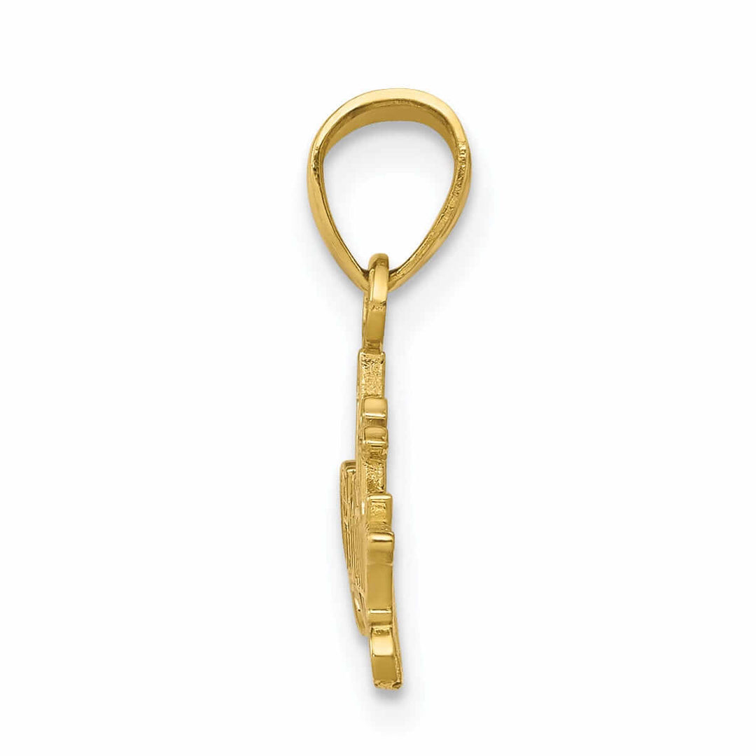 Lovely Rita's Pendants & Charms 10k Two Tone Gold Polished #1 Godmother Pendant