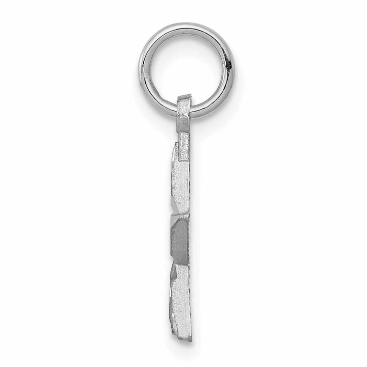 Lovely Rita's Pendants & Charms 10K White Gold Diamond Cut Finish Star Pendant