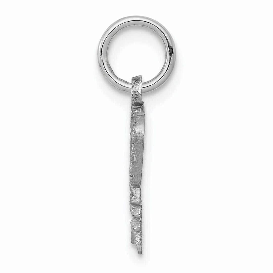 Lovely Rita's Pendants & Charms 10K White Gold Filigree Butterfly Pendant