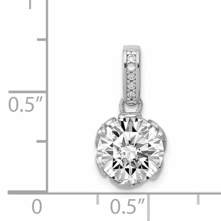 Lovely Rita's Pendants & Charms 10K White Gold Tiara Collection C.Z Pendant