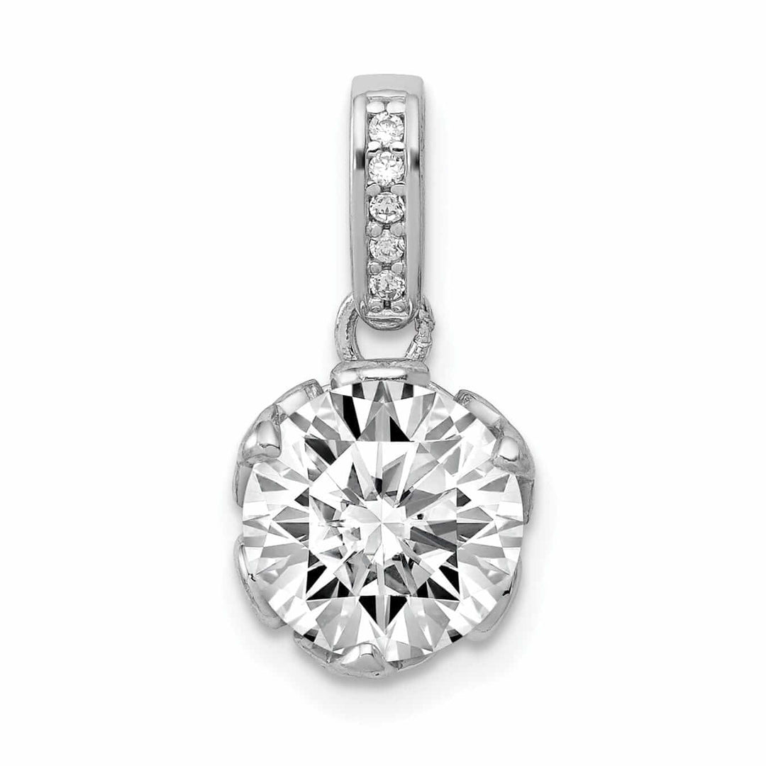 Lovely Rita's Pendants & Charms 10K White Gold Tiara Collection C.Z Pendant