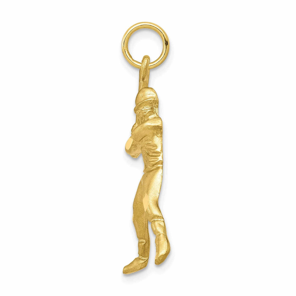 Lovely Rita's Pendants & Charms 10k Yellow Gold Baseball Player at Bat Pendant