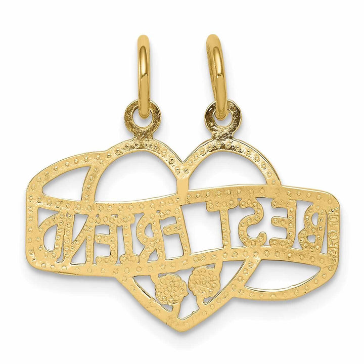 Lovely Rita's Pendants & Charms 10k Yellow Gold Best Friend Break Apart Pendant