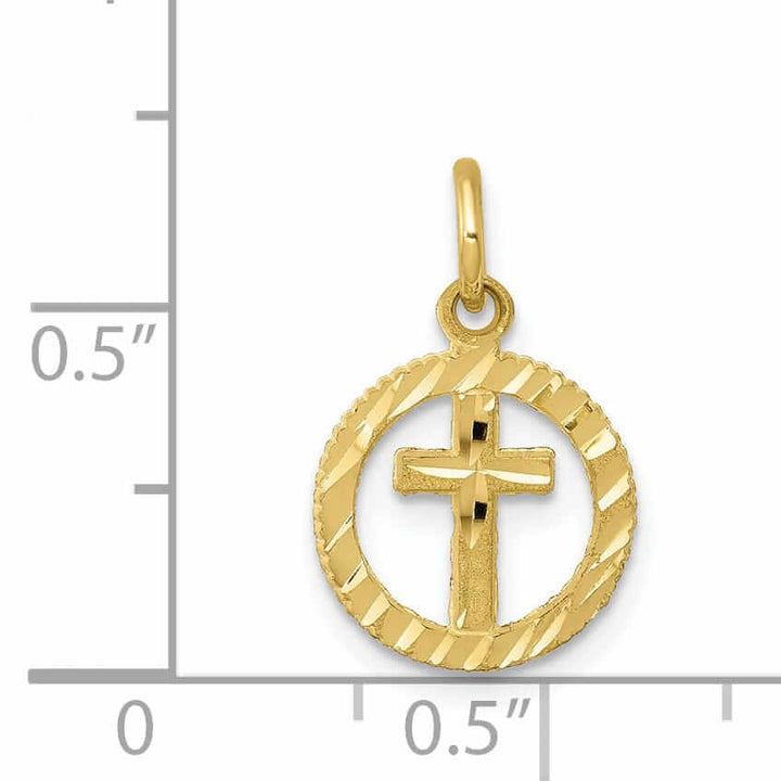 Lovely Rita's Pendants & Charms 10k Yellow Gold Cross For Eternal Life Pendant
