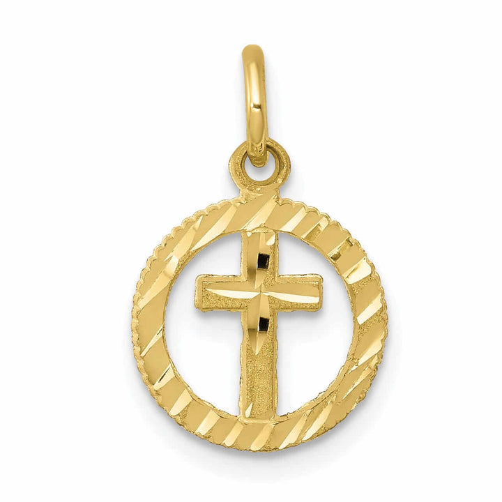 Lovely Rita's Pendants & Charms 10k Yellow Gold Cross For Eternal Life Pendant