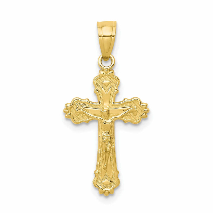Lovely Rita's Pendants & Charms 10k Yellow Gold Crucifix Design Pendant