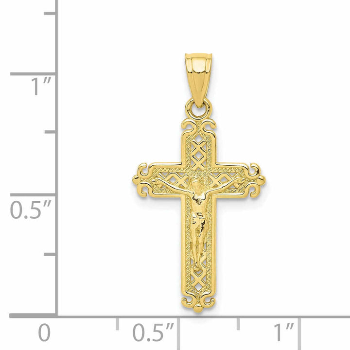 Lovely Rita's Pendants & Charms 10k Yellow Gold Crucifix Pendant