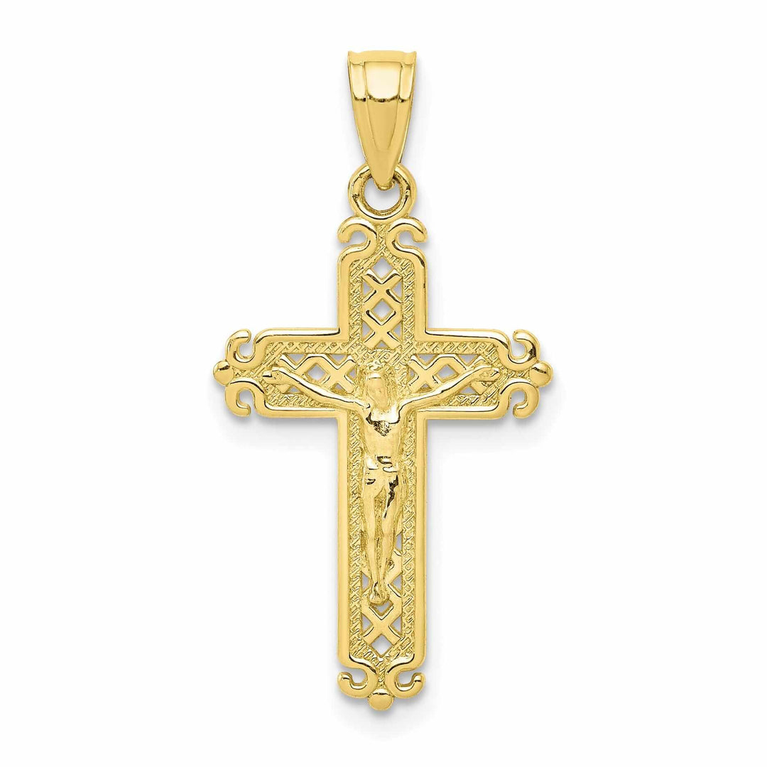 Lovely Rita's Pendants & Charms 10k Yellow Gold Crucifix Pendant