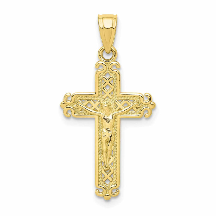 Lovely Rita's Pendants & Charms 10k Yellow Gold Crucifix Pendant