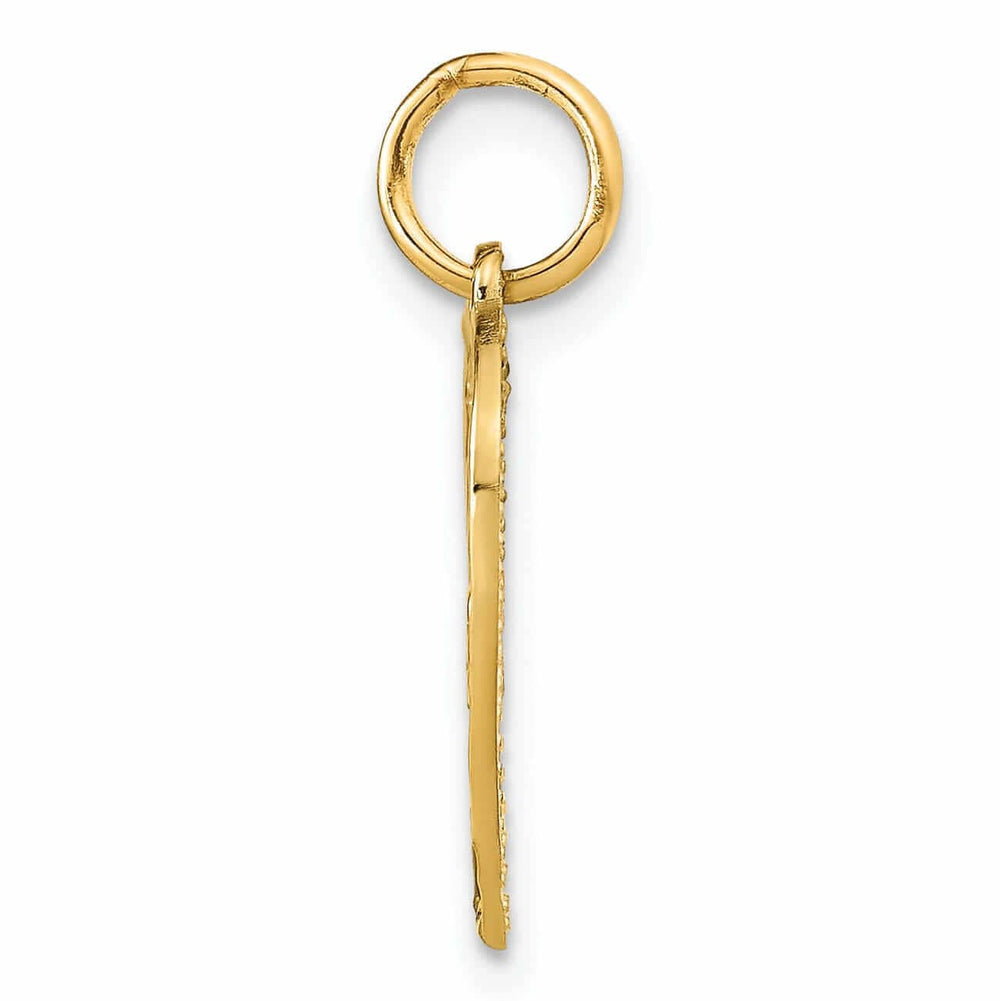 Lovely Rita's Pendants & Charms 10k Yellow Gold D.C Love In Heart Pendant