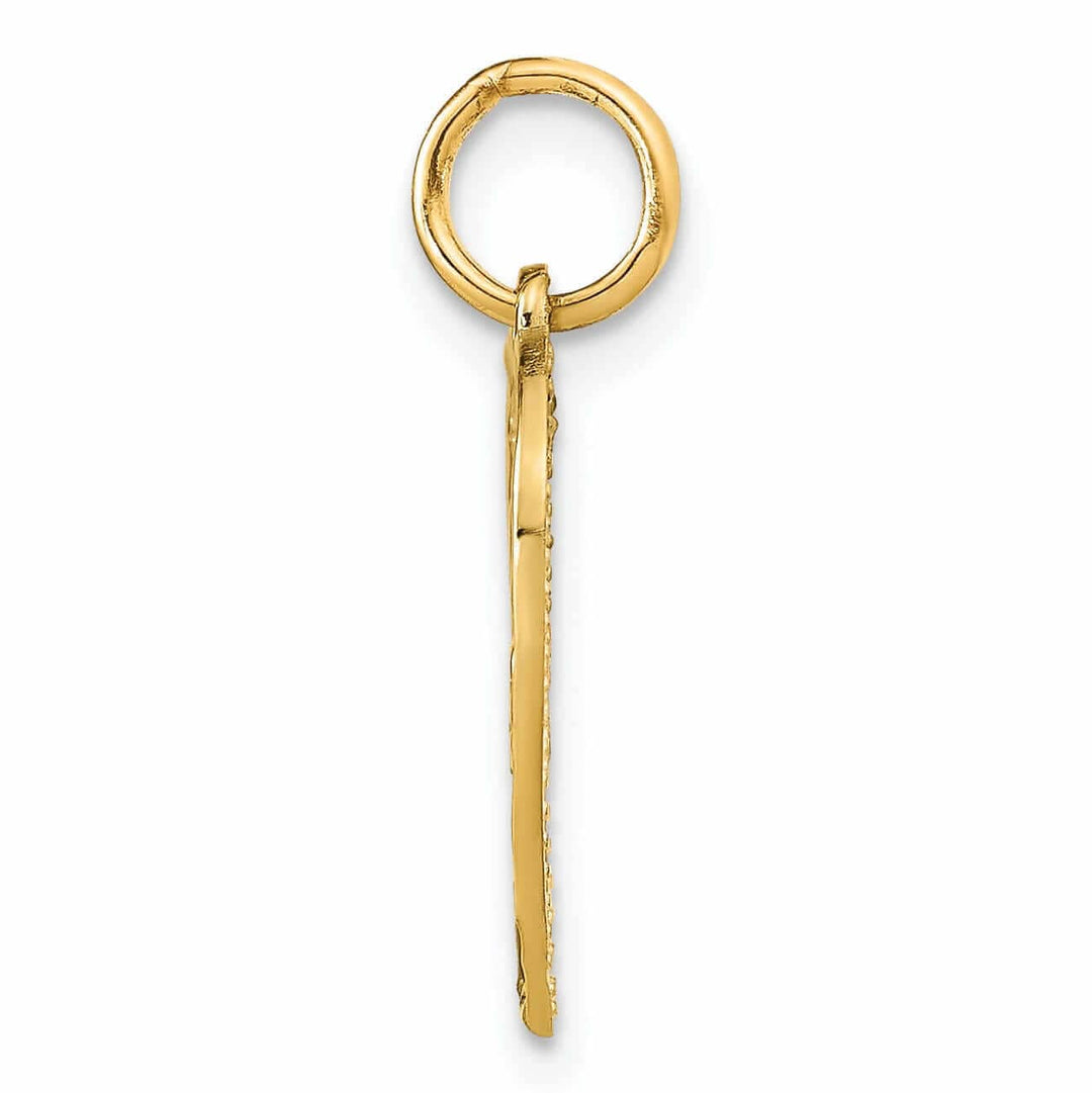 Lovely Rita's Pendants & Charms 10k Yellow Gold D.C Love In Heart Pendant