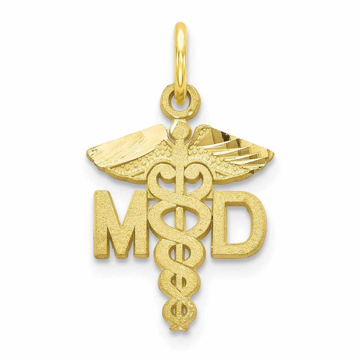 Lovely Rita's Pendants & Charms 10k Yellow Gold Doctor Of Medicine M.D Pendant