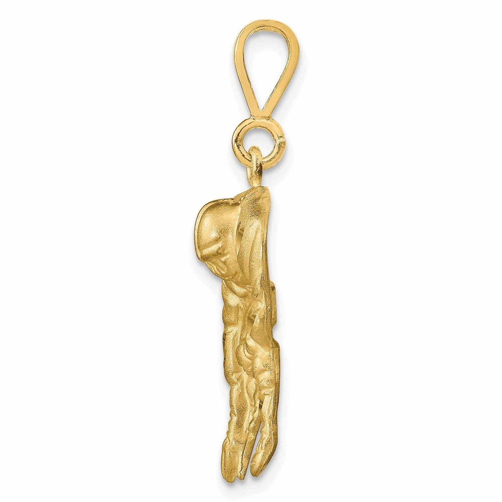 Lovely Rita's Pendants & Charms 10k Yellow Gold Football Defensive Player Charm