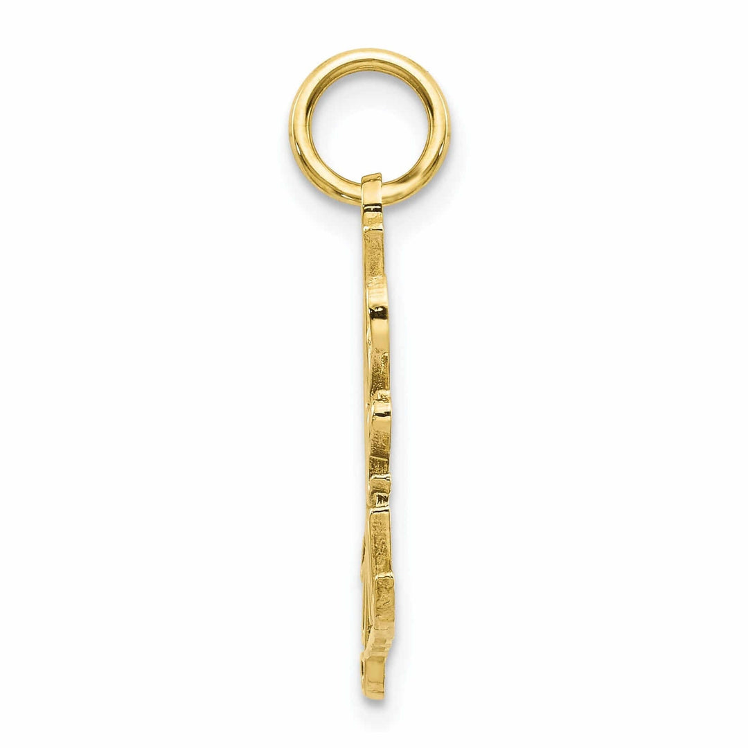 Lovely Rita's Pendants & Charms 10k Yellow Gold I Love You with Heart Pendant