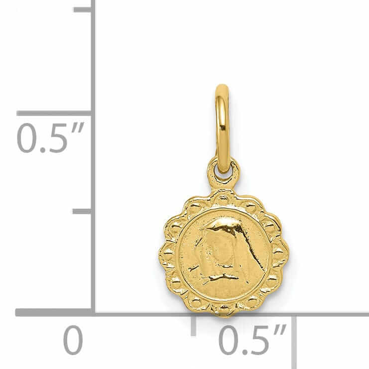 Lovely Rita's Pendants & Charms 10k Yellow Gold Our Lady Of Sorrows Pendant