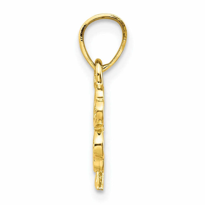 Lovely Rita's Pendants & Charms 10k Yellow Gold Polish Four Leaf Clover Pendant