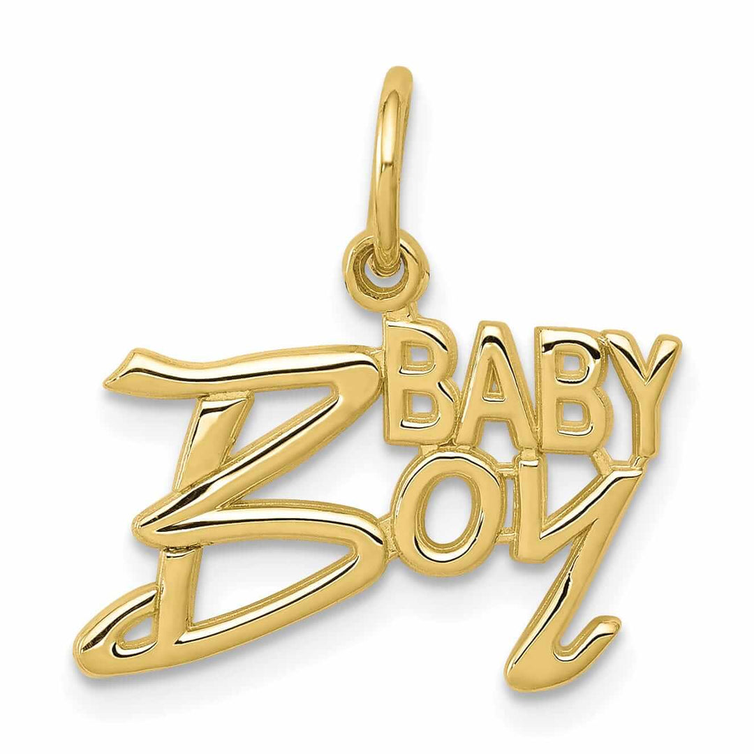 Lovely Rita's Pendants & Charms 10k Yellow Gold Polished Baby Boy Pendant
