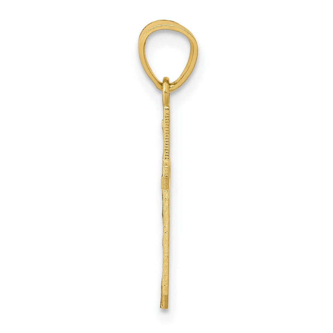 Lovely Rita's Pendants & Charms 10k Yellow Gold Polished Cross Pendant