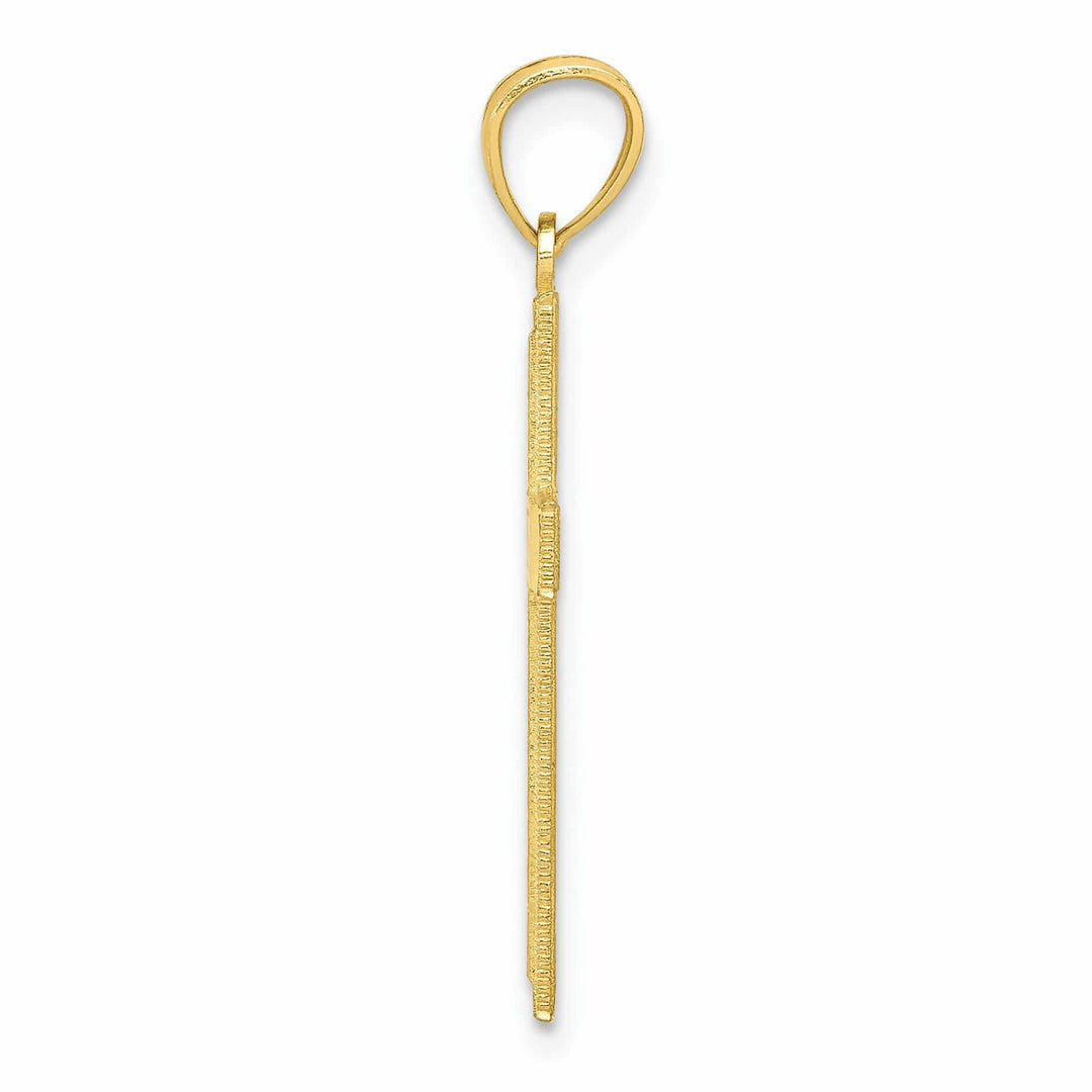 Lovely Rita's Pendants & Charms 10k Yellow Gold Polished Cross Pendant