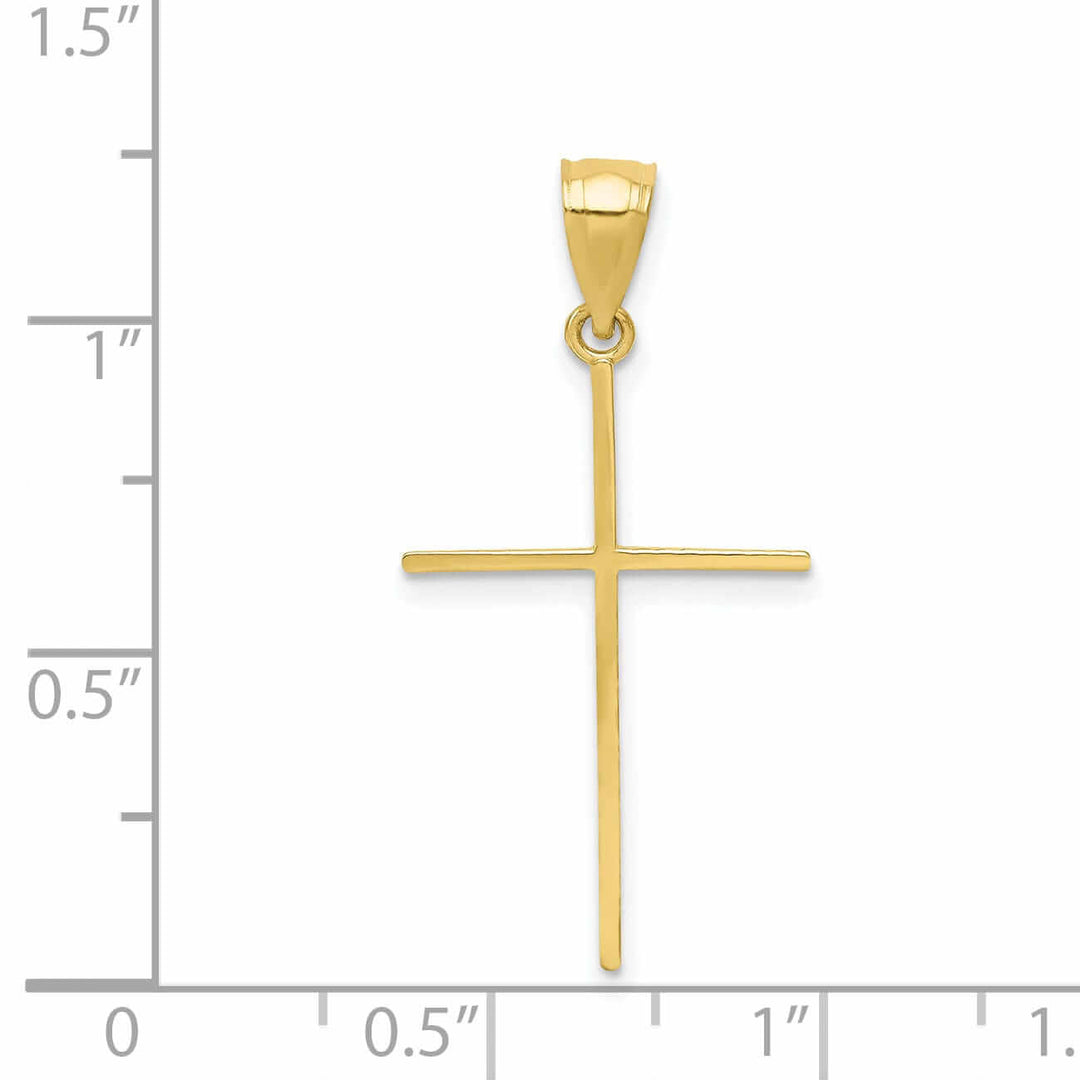Lovely Rita's Pendants & Charms 10k Yellow Gold Polished Cross Pendant