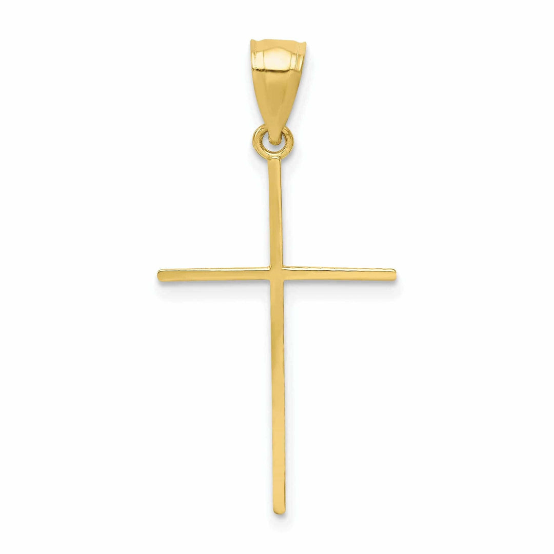 Lovely Rita's Pendants & Charms 10k Yellow Gold Polished Cross Pendant