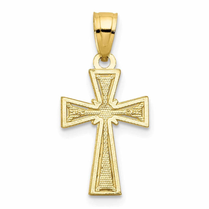 Lovely Rita's Pendants & Charms 10k Yellow Gold Polished Cross Pendant