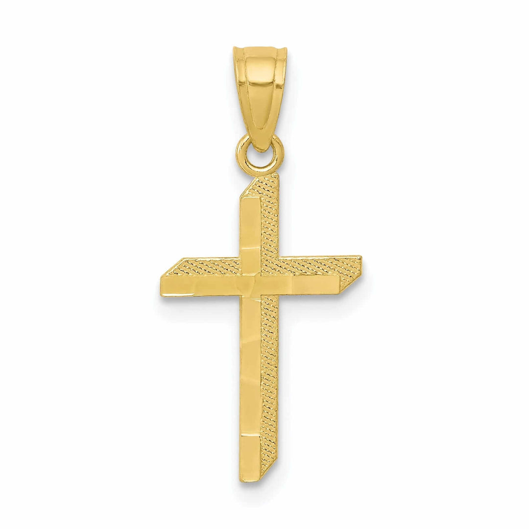 Lovely Rita's Pendants & Charms 10k Yellow Gold Polished Cross Pendant