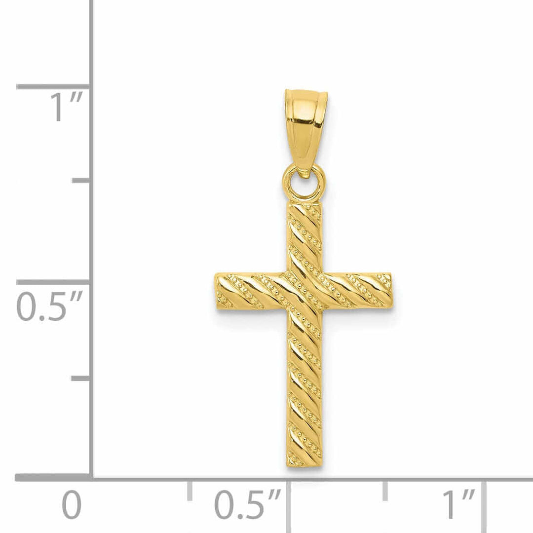 Lovely Rita's Pendants & Charms 10k Yellow Gold Polished Cross Pendant