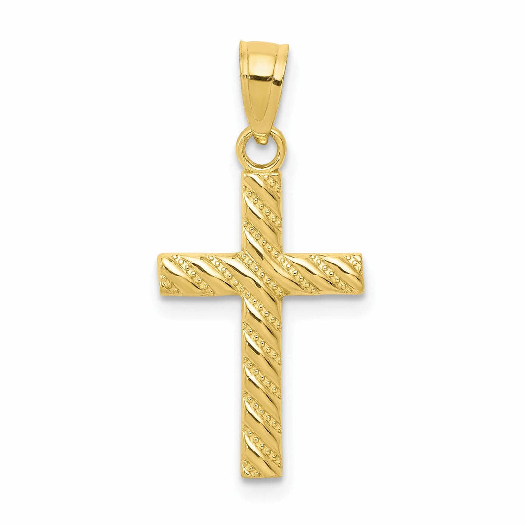 Lovely Rita's Pendants & Charms 10k Yellow Gold Polished Cross Pendant