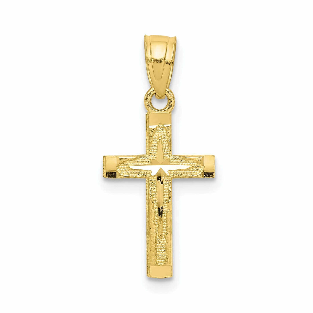 Lovely Rita's Pendants & Charms 10k Yellow Gold Polished Cross Pendant