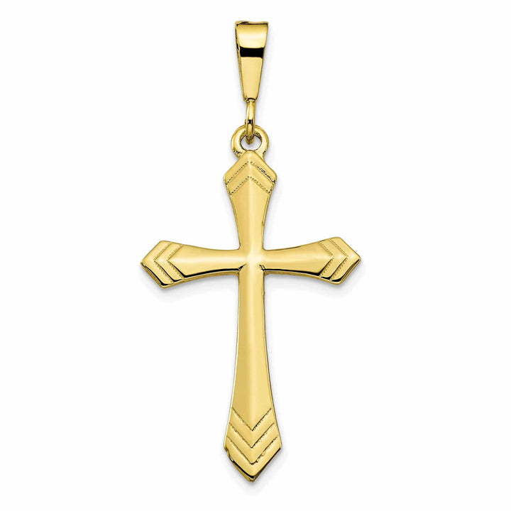 Lovely Rita's Pendants & Charms 10k Yellow Gold Polished Cross Pendant